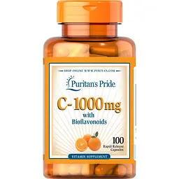 Вітаміни та мінерали Puritan's Pride Vitamin C 1000 mg with Bioflavonoids, 100 капсул