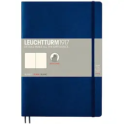 Блокнот Leuchtturm1917 Composition (B5), М'яка обкладинка, темно-синій, чисті аркуші (349299)