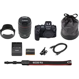 Бездзеркальний фотоапарат Canon EOS R5 Kit 24-105mm IS USM Black [4147C013] UA [137128] - мініатюра 7
