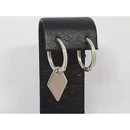 Срібні сережки Qvaliz 2 в 1. 90201299 - мініатюра 3
