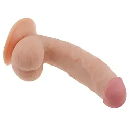 Фалоімітатор Lovetoy The Ultra Soft Dude 21 см тілесний - мініатюра 8