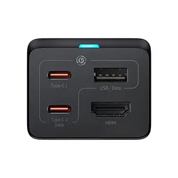 Адаптер мережевий зарядний пристрій Baseus GaN5 Pro 3 порти 140W CCGP110201 - мініатюра 3
