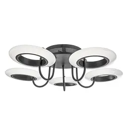 Люстра Brille світлодіодна для спальні 50W WW BK+WH (BL-459S/5) - мініатюра 2