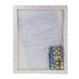 Набір для розпису по номерах "Райське озеро" 40*50 см, IDEA2-GX47210, ТМ "99IDEAS" - мініатюра 6