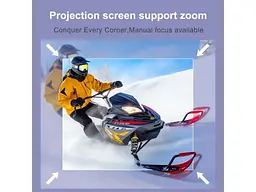Короткофокусний проектор H96 MAX B12 Black (B12) - мініатюра 5