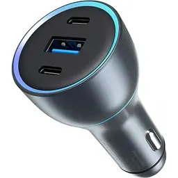 Автомобільний зарядний пристрій Proove Super Charge 130W 2хType-C + USB-A (ACSC13120004) Metal Gray [131658]
