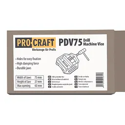 Лещата верстатні Procraft PDV75 - мініатюра 4