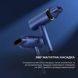 Фен Deerma DEM-CF15W 2000 Вт (синій) - мініатюра 10
