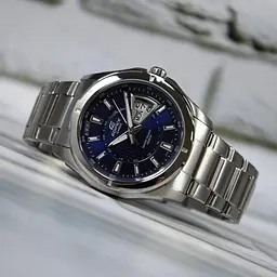 Годинники чоловічі сталеві кварцові оригінальні Японія Casio Edifice EF-129D-2AVEF (модуль 5125) - мініатюра 2