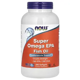NOW Super Omega EPA, Риб'ячий жир подвійної концентрації - 240 капсул Now Foods