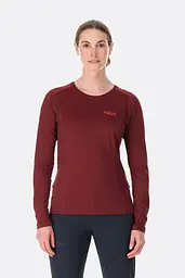Жіночий лонгслів Rab Force LS Tee Womens 14 Бордовий