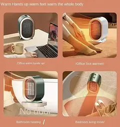 Портативний обігрівач AIR HEATER 1200W · Компактний настільний дуйчик · Міні тепловентилятор з керамічним нагрівачем / А 906-219 - мініатюра 6