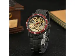 Чоловічий наручний годинник 8277 Black-Red-Gold Forsining acs0031398 - мініатюра 3