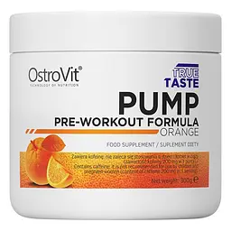 Предтренувальний комплекс Pump, 300 грам Апельсин OstroVit fit0014606