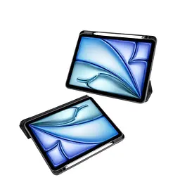 Чохол-книжка BeCover Soft Edge TPU з кріпленням Apple Pencil для Apple iPad Air 11" M2/M3 2024/2025 Black (711702) - мініатюра 4