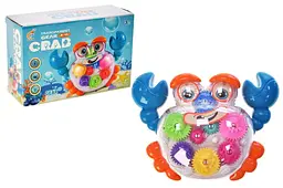 Інтерактивна музична іграшка прозорий Краб із шестернями Transparent Gear Crab 8704 YG Toys