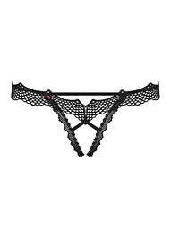 Трусики-стрінги Obsessive Bravelle L/XL чорний - мініатюра 7