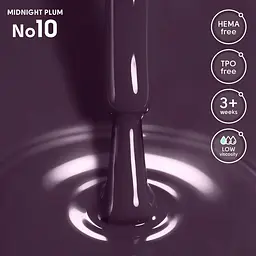 Гель-лак для нігтів 10 Midnight Plum Shelly 12 мл