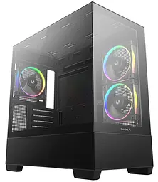 Корпус Deepcool CG380 3F чорний Без БЖ ITX/Micro-ATX/Micro-ATX(Rear Connector); 2x3.5,2+3*2.5"