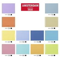 Набір акрилових фарб AMSTERDAM PASTELS 12х20 мл Royal Talens - мініатюра 3