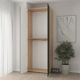 Шафа для одягу з двома штангами С-7.3 Дуб крафт/Камуфляж Idea - мініатюра 2