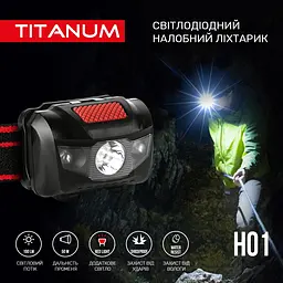 Налобний світлодіодний ліхтарик Titanum TLF-H01 100 Lm 6500 K (TLF-H01) - мініатюра 7
