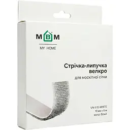 Стрічка-липучка МВМ My Home (MVM) велкро для москітної сітки 10 х 6 м біла (VN-1-10 WHITE)