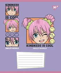 Набір зошитів шкільних YES А5/12 клітинка Smiley World Cool 25 шт (767658) - мініатюра 2