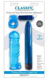 Набір секс-іграшок Classix Ultimate Pleasure Couple's Kit 4 шт. синій - мініатюра 3