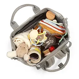 Рюкзак для мами Babyono Modern Style бежевий з матрасиком для пеленання 40x27x19 см (1649/02) - мініатюра 7
