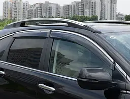 Дефлектори вікон вітровики Benke для Honda CR-V 2007-2012 Хром Молдинг З Нержавіючої Сталі 3D - мініатюра 6