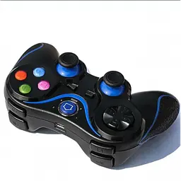 Бездротовий Bluetooth джойстик Gen Game V8 Чорний із синім - мініатюра 3