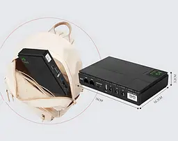 Джерело безперебійного живлення для роутера DC UPS DC1018P 18W 10400mAh ∙ Джерело безперебійного живлення DC1018P - мініатюра 6