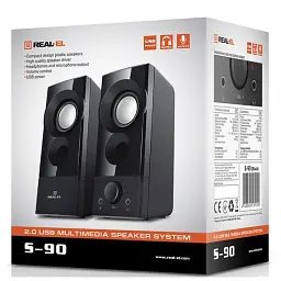 Акустична система REAL-EL S-90 Black (EL121100011) - мініатюра 9