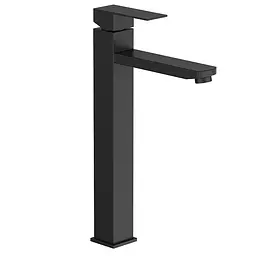 Змішувач для умивальника Zerix KUB-001-High Black ZX4846 Чорний матовий