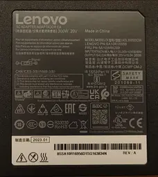 Блок живлення для ноутбука Lenovo ThinkPad P72 300W 20V 15A pin (BP35) - мініатюра 2