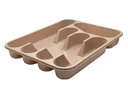 Лоток для столових приладів LAMELA 336x262x50 бежевий