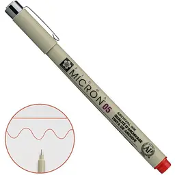 Лінер Pigma Micron (0.5) 0.45 мм Червоний Sakura