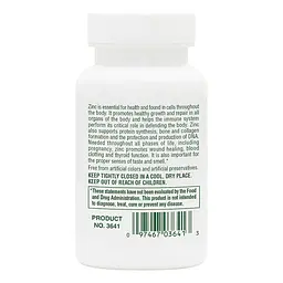 Вітаміни та мінерали Natures Plus Zinc 30 mg, 90 таблеток - мініатюра 3
