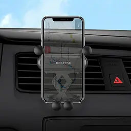 Тримач у повітропровід авто Borofone Eddie air outlet gravity in-car holder BH19 - мініатюра 5