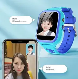 Дитячий смарт годинник T18 на Android з 16GB пам'яті, GPS, 4G дзвінками, відеозв'язком, YouTube, TikTok, WhatsApp та українською мовою До 5 днів роботи Блакитний - мініатюра 8