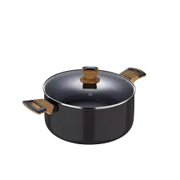 Каструля з кришкою Bergner Earth black 24 см 4.3 л (BG-32036-BK)