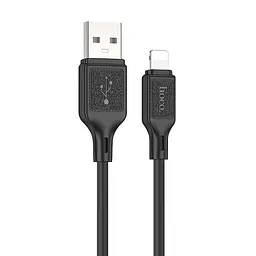 Кабель Hoco X90 Lightning Cool silicone charging data cable силіконове оплетення 1 метр чорний