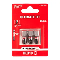 Біта SHOCKWAVE MILWAUKEE, Hex10, 25мм, (3шт) - мініатюра 2