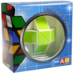 Змійка Рубіка біло-зелена в коробці (Smart Cube Snake White and Green in box) (SCT404)