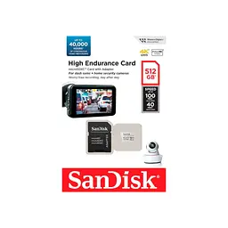 Карта пам'яті SanDisk 512GB microSDXC High Endurance UHS-I U3 V30 + SD adapter (SDSQQNR-512G-GN6IA) - мініатюра 3
