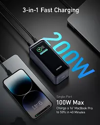 Універсальна мобільна батарея Anker Prime 20000mAh 200W Black (A1336011) - мініатюра 10