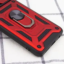 Чохол Ummi Camshield Serge Ring для Xiaomi Redmi Note 13 Pro 4G / 14s / Poco M6 Pro 4G Червоний / Red - мініатюра 3