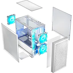 Корпус LogicConcept DART PRO ARGB MINI WHITE MESH без БП (AM-DART-PRO-ARGB-20) - мініатюра 5