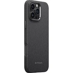 Чохол Pitaka Military-Grade Protective Case для Apple iPhone 16 Pro Max Twill 600D Black/Grey (KI1601PMPA) [126173] - мініатюра 2